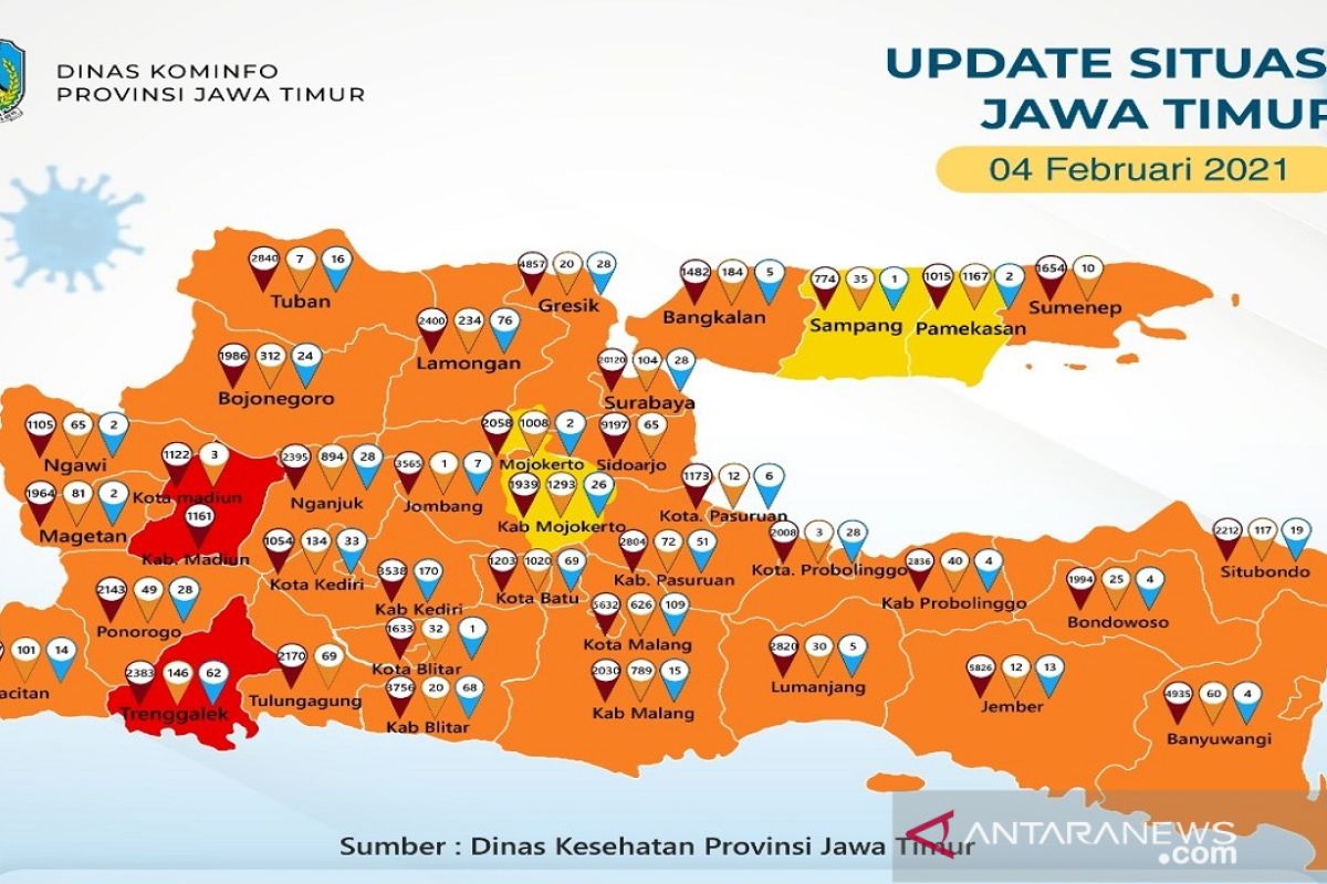 Warga Madura positif COVID-19 capai 4.895 orang