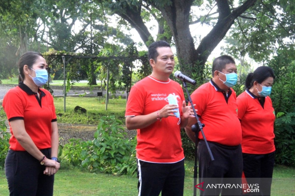 Bupati dan Wakil Bupati Jembrana pamit kepada pegawai