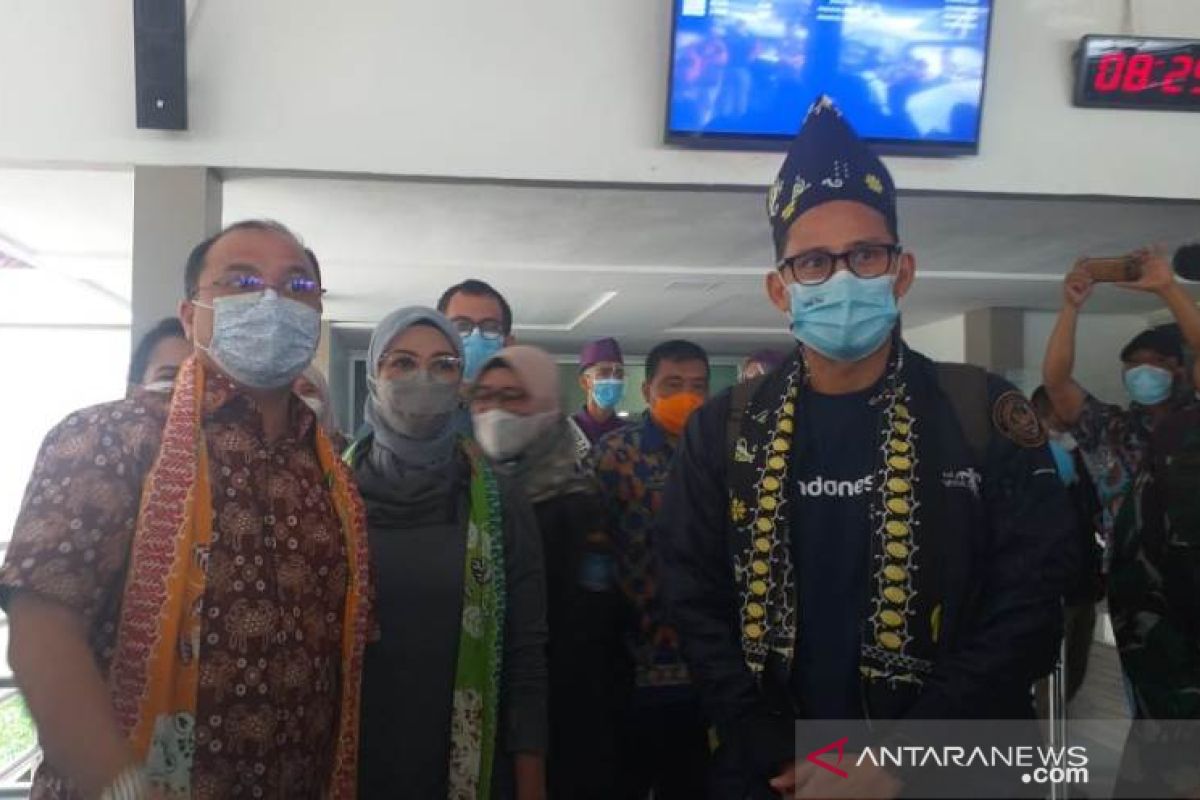 Menparekraf Sandiaga Uno tiba di Belitung