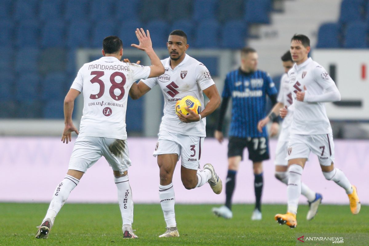 Torino bangkit dari tertinggal tiga gol dan tahan imbang Atalanta