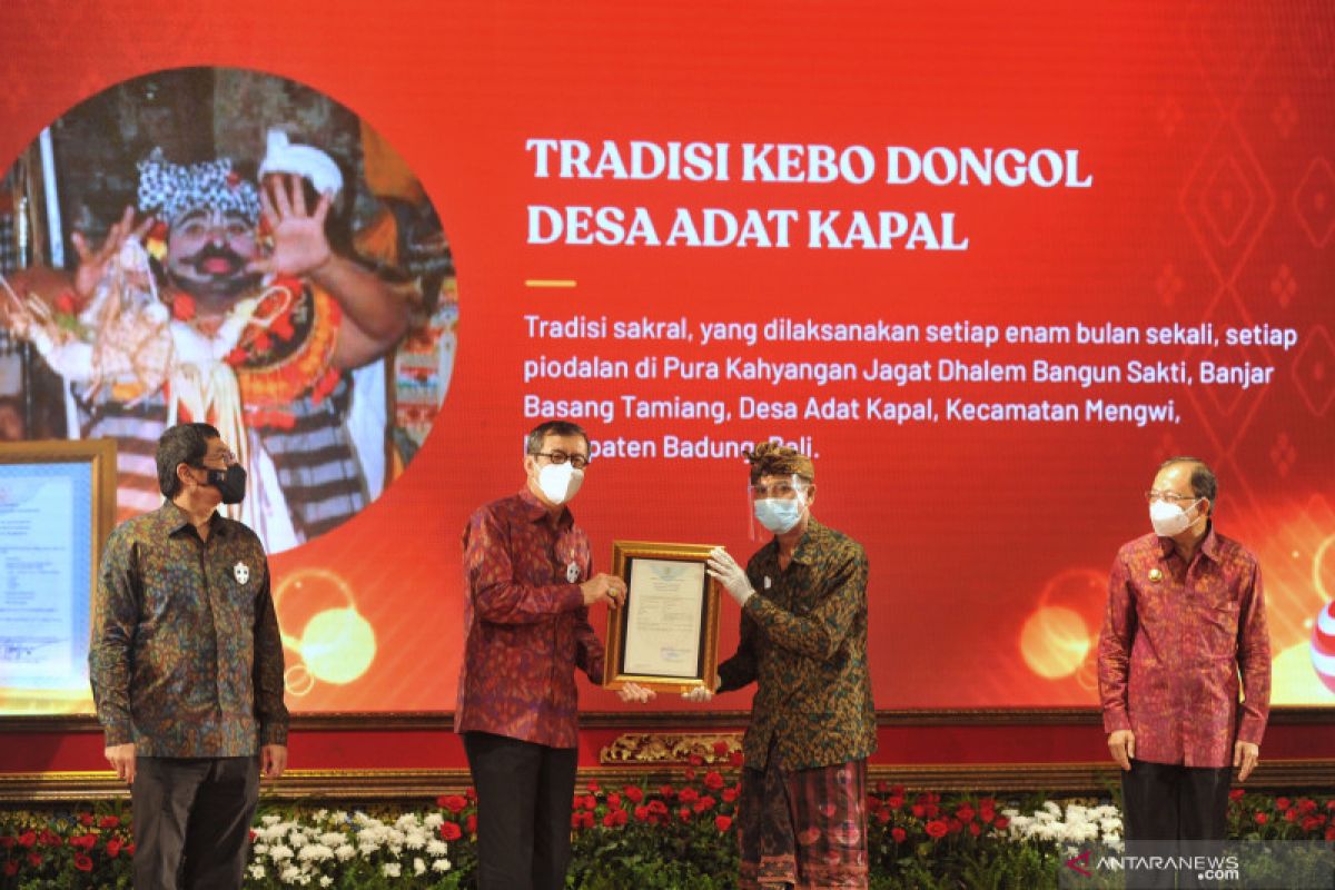 Sebelas ekspresi budaya tradisional komunal Badung dapat Sertifikat KI