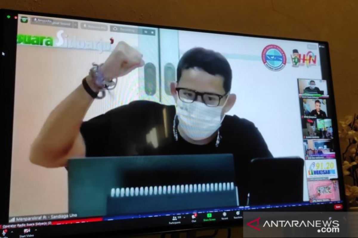 Menparekraf Sandiaga ajak insan radio kampanye Bangga Buatan Indonesia