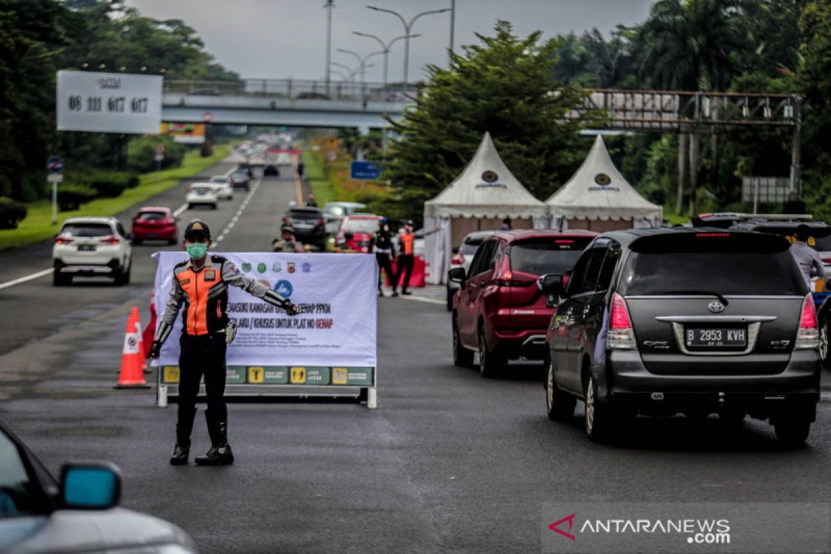 Ganjil-genap kurangi kendaraan masuk Kota Bogor hingga 8.000 mobil