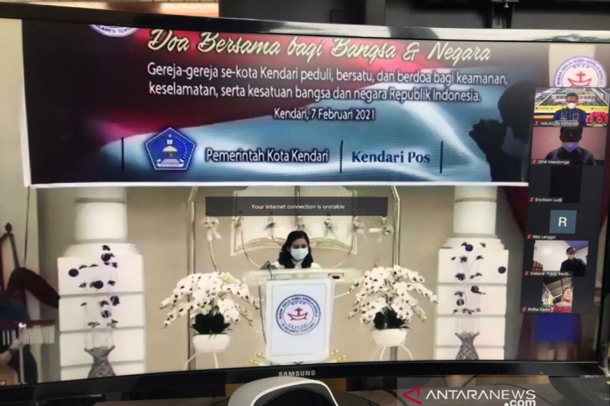 Umat Kristen di Kendari doakan keselamatan bangsa dan negara