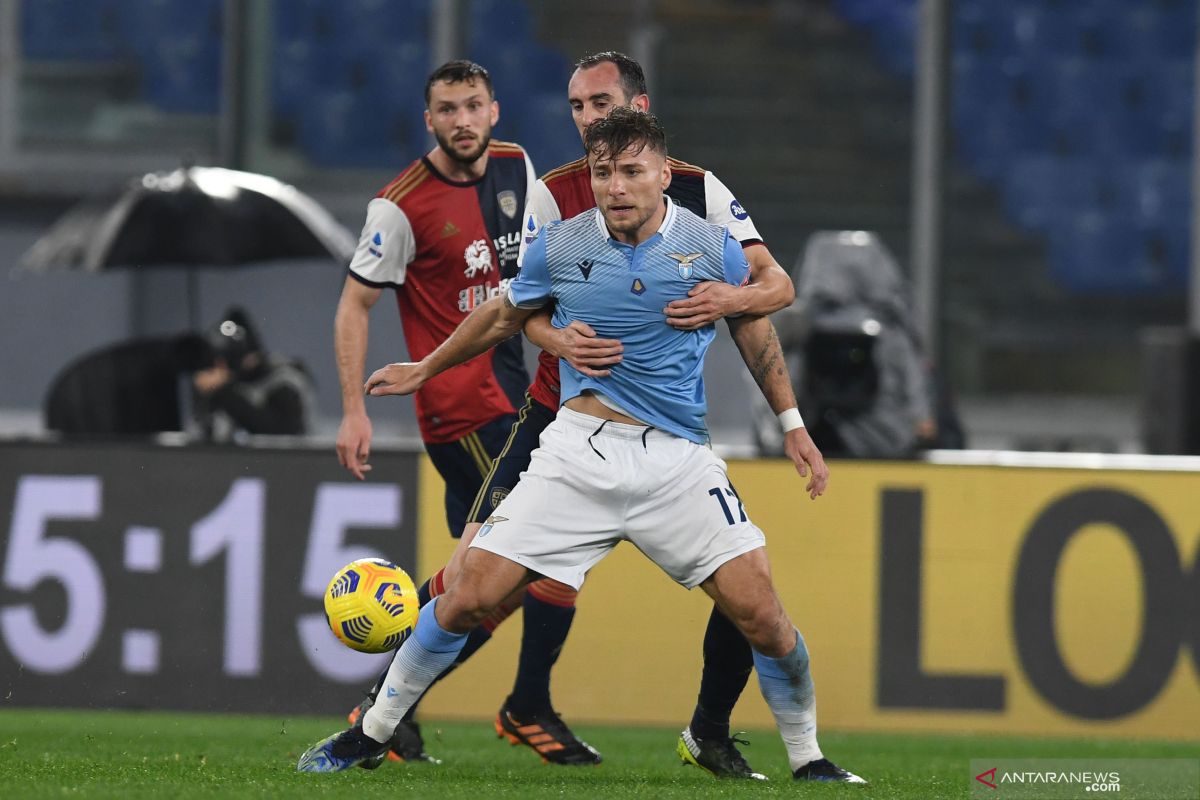 Lazio ukir kemenangan keenam beruntunnya saat  bantai Cagliari 1-0