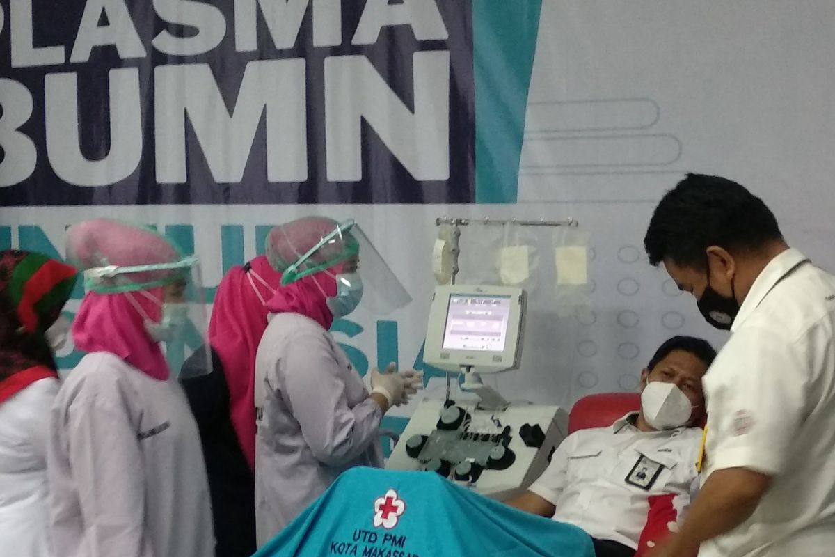 Peluncuran donor plasma BUMN diikuti dua penyintas COVID-19