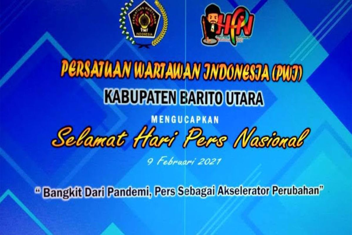 HPN 2021, PWI Barito Utara bagikan ratusan paket sembako