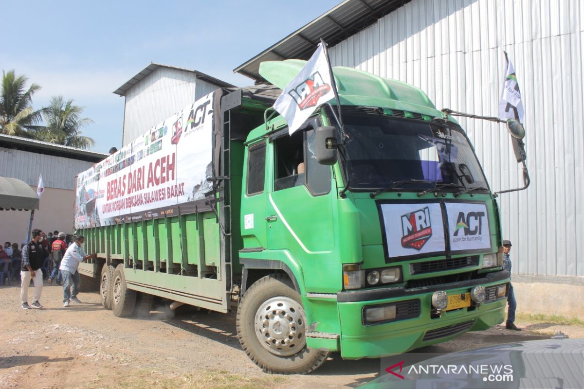 Aceh Besar kirim 13,3 ton beras bagi korban gempa Sulbar