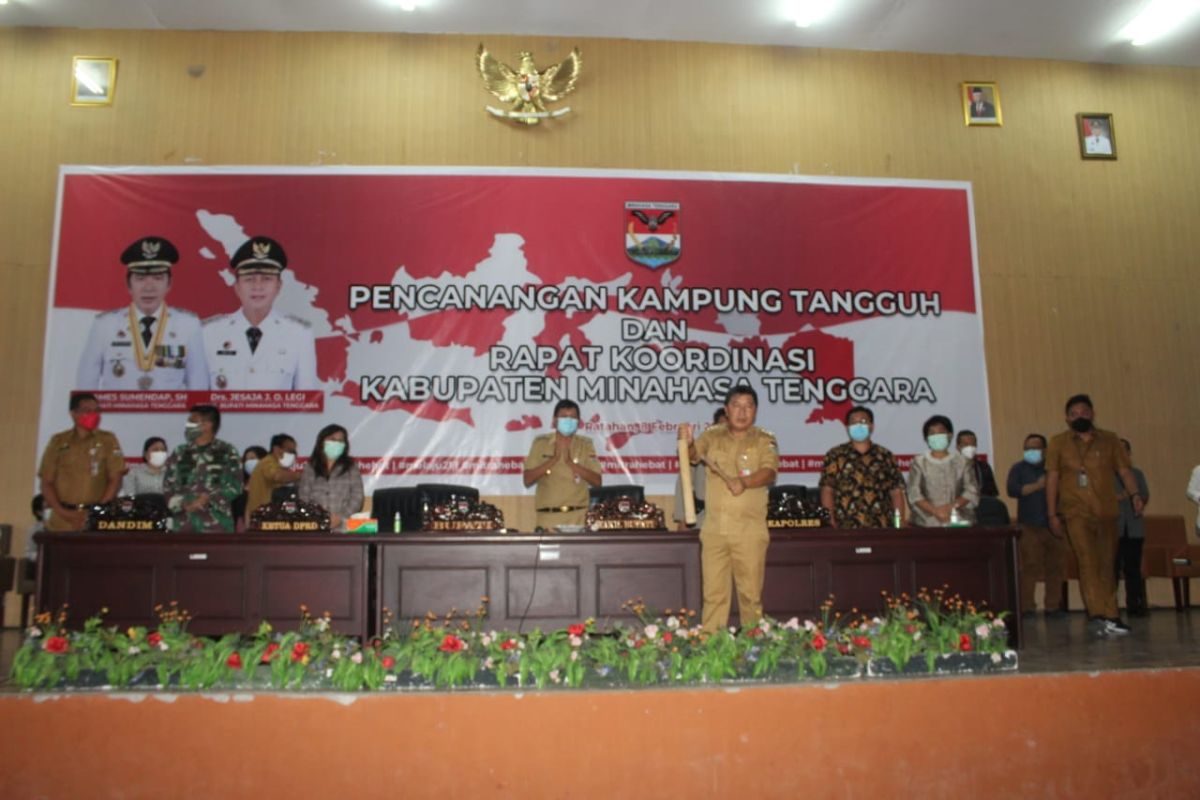 Tekan penyebaran COVID-19, Pemkab Minahasa Tenggara canangkan kampung tangguh