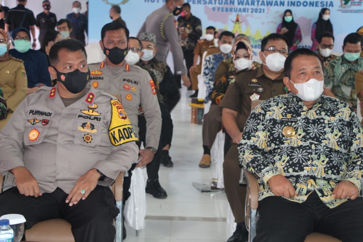 Kapolda Lampung hadiri peringatan HPN 2021 dan HUT ke-75 PWI