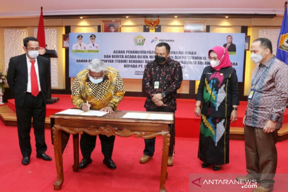 Pemprov Sultra hibahkan 2,9 hektare tanah kepada Pertamina