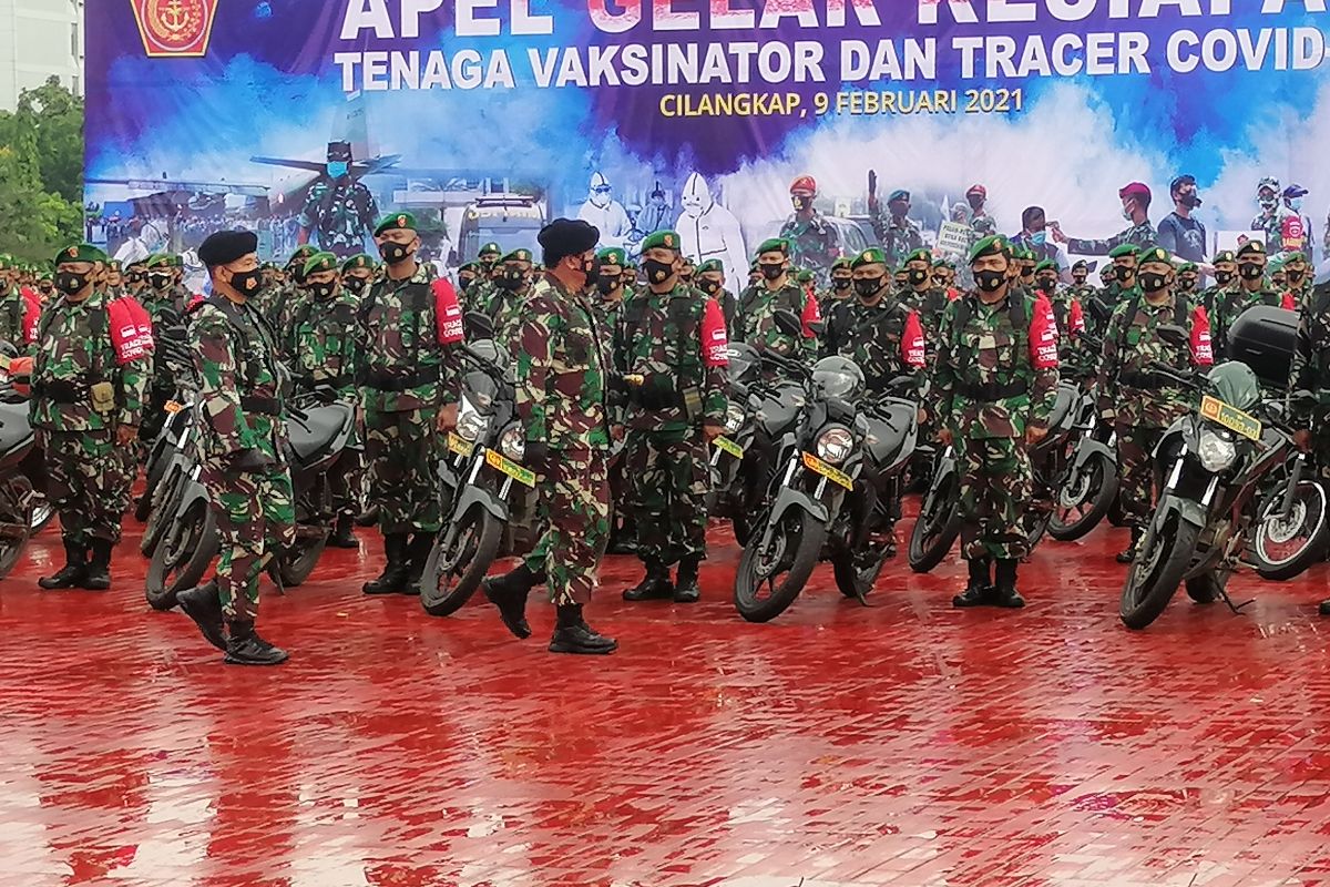 Panglima TNI pimpin apel Gelar Kesiapan Tenaga Vaksinator COVID-19