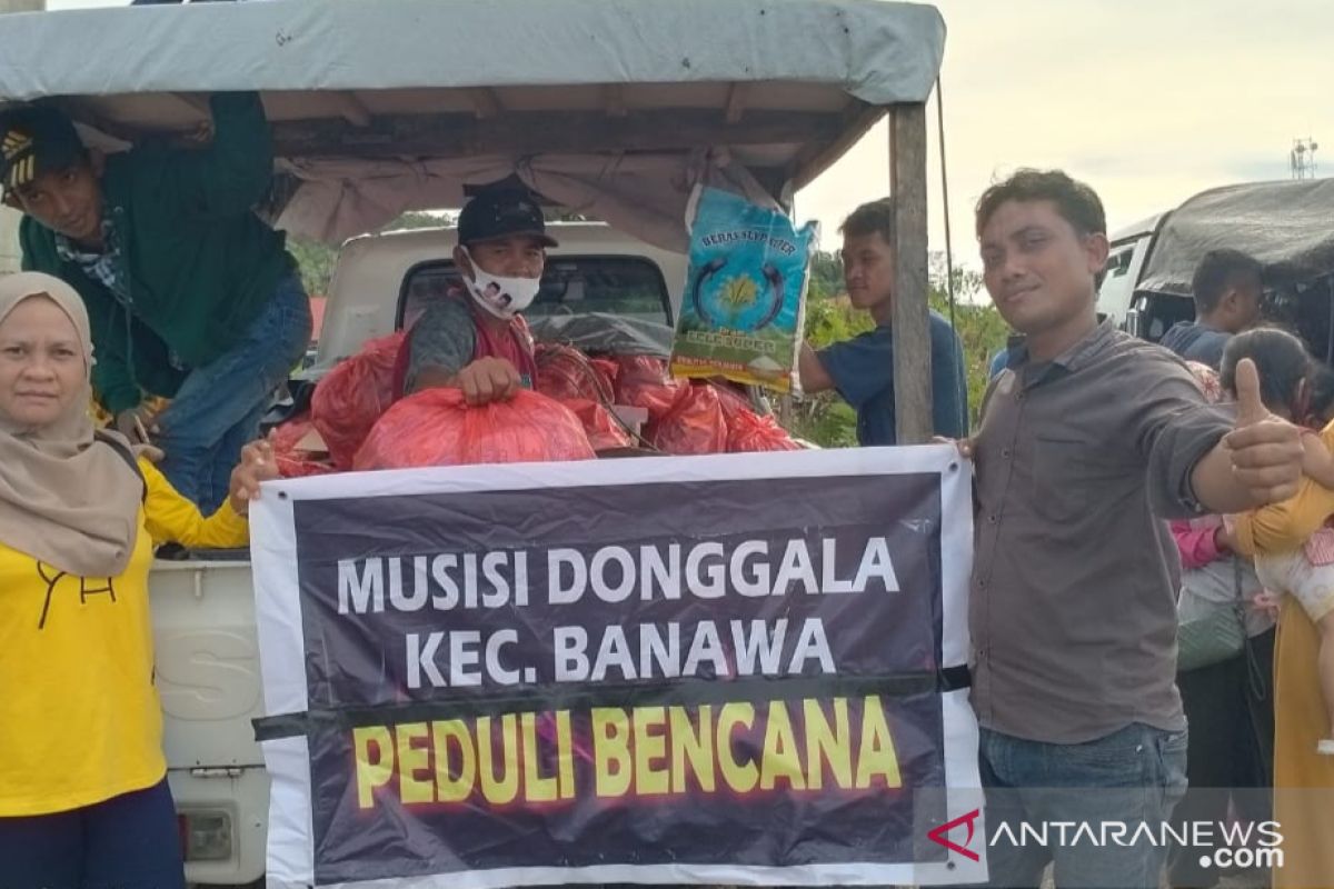Musisi Donggala peduli bencana salurkan ratusan paket logistik ke Sulbar