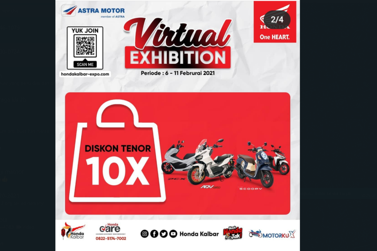 Astra Motor Kalbar kembali gelar Virtual Exhibition