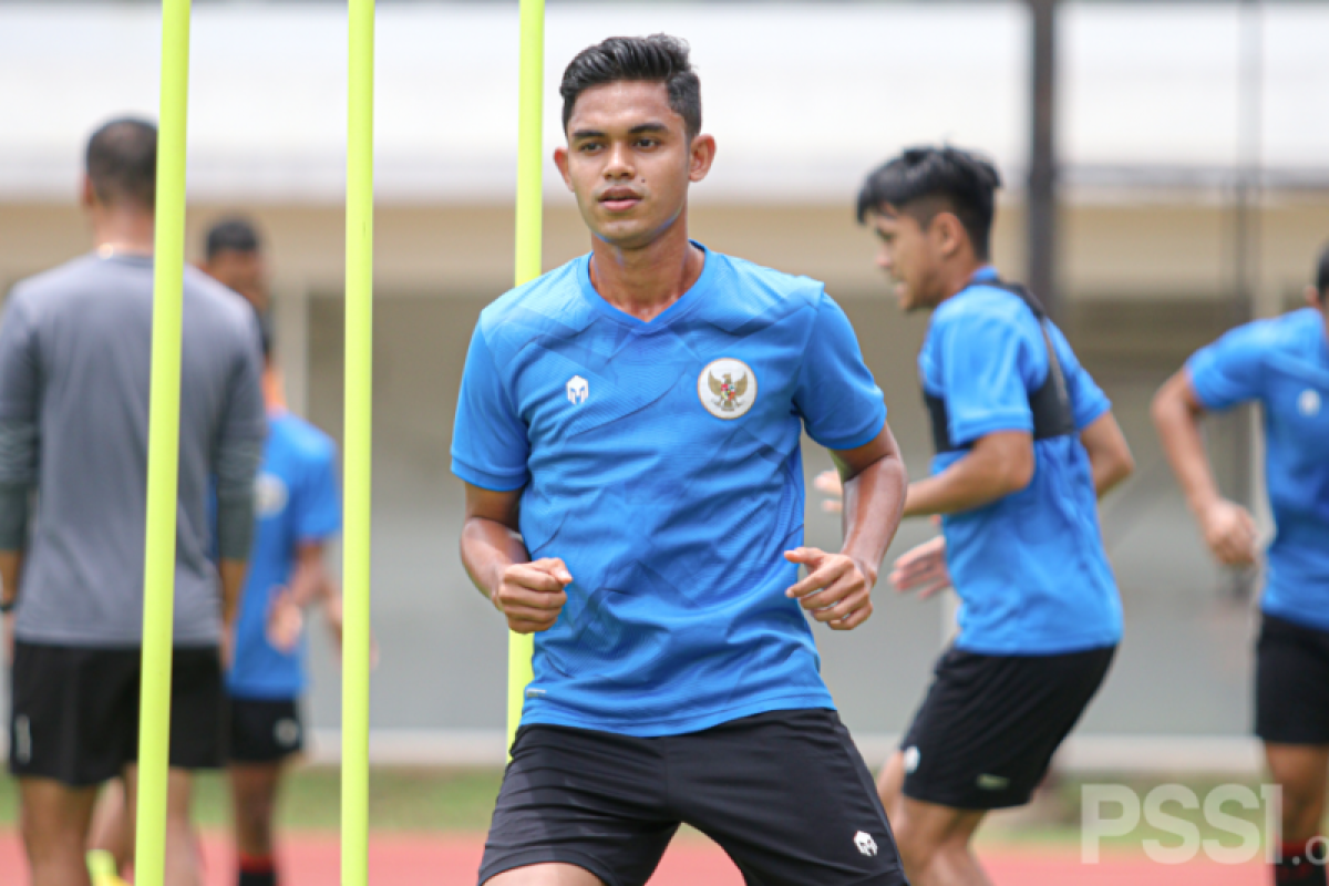 Miftahul Hamdi nikmati latihan perdana bersama Shin Tae-yong