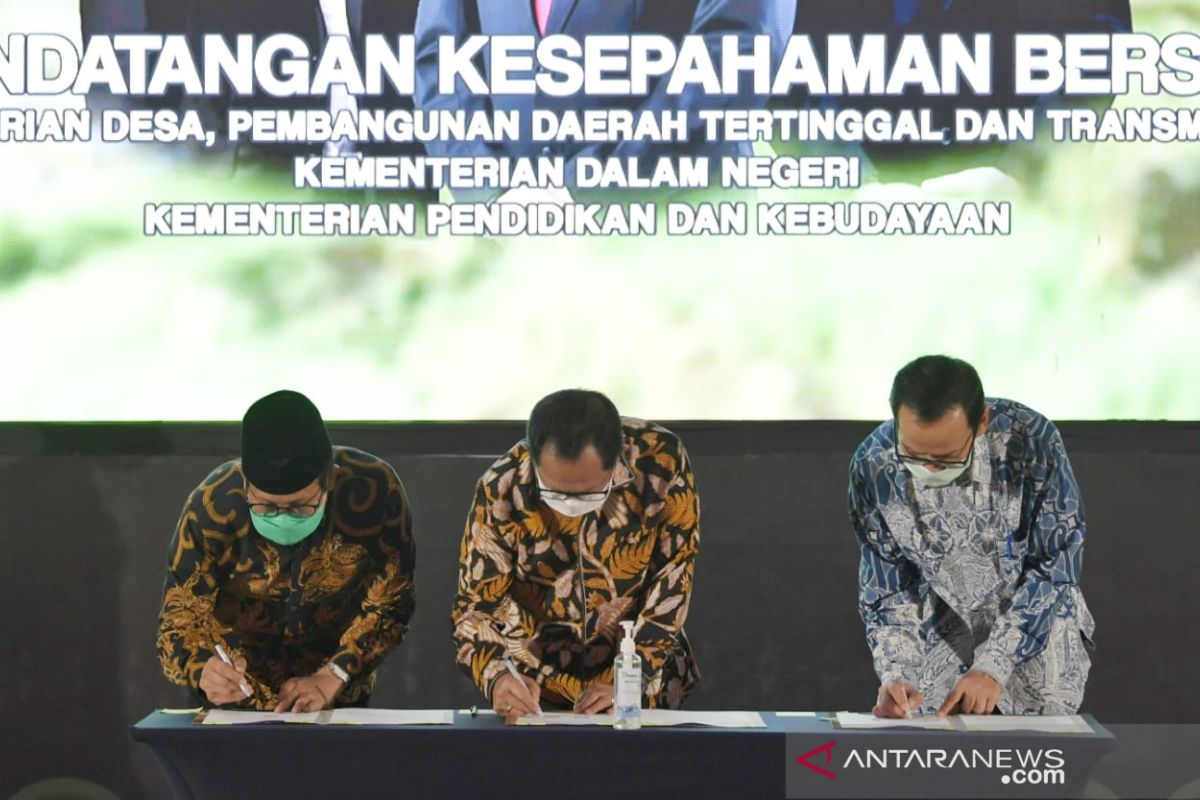 Mendes, Mendagri dan Mendikbud sepakat peningkatan kapasitas SDM desa