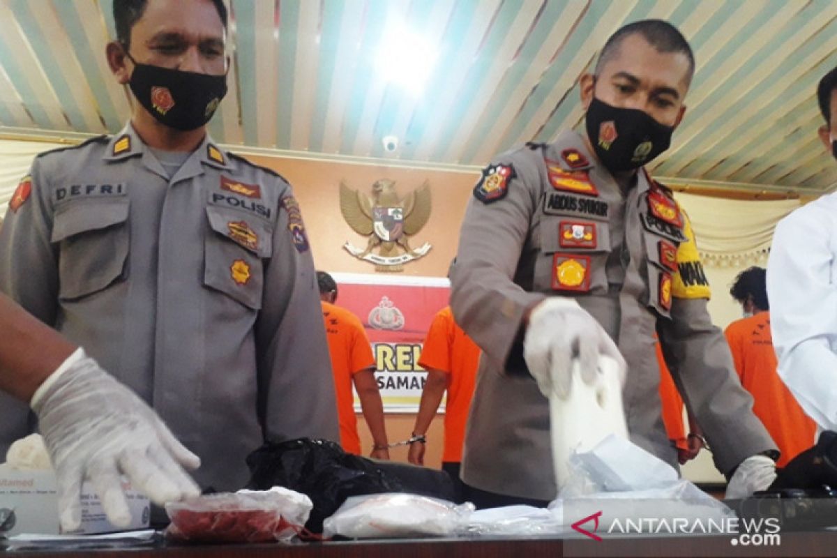 Polisi tangkap 4 pengedar sabu jaringan Lapas Bukittinggi