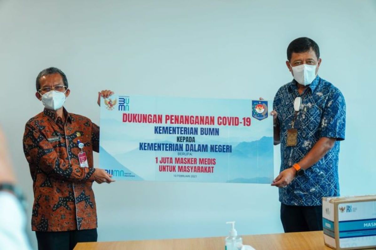 Menteri Erick bantu satu juta masker untuk daerah zona merah COVID-19