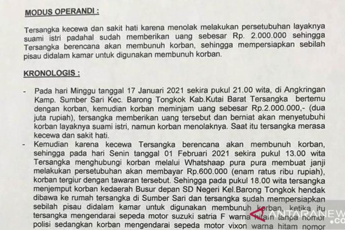 Kutai Barat Tetap Aman dan Terkendali, MM Sudah Tersangka