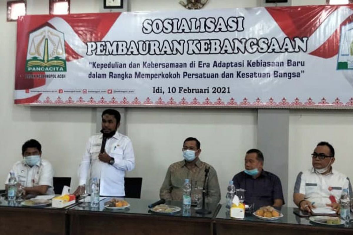 Cegah konflik, Kesbangpol sosialisasikan pembauran kebangsaan di Aceh Timur