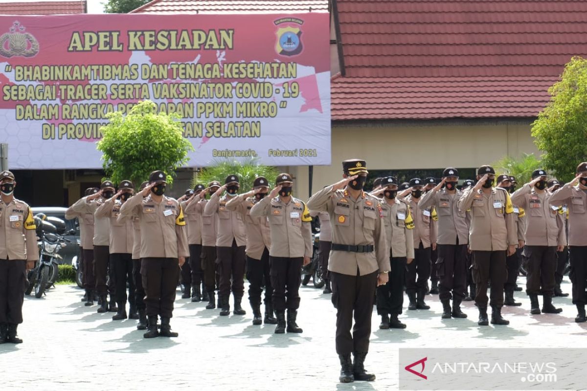 Polda Kalsel kerahkan Bhabinkamtibmas dan tenaga kesehatan jadi tracer dan vaksinator COVID-19