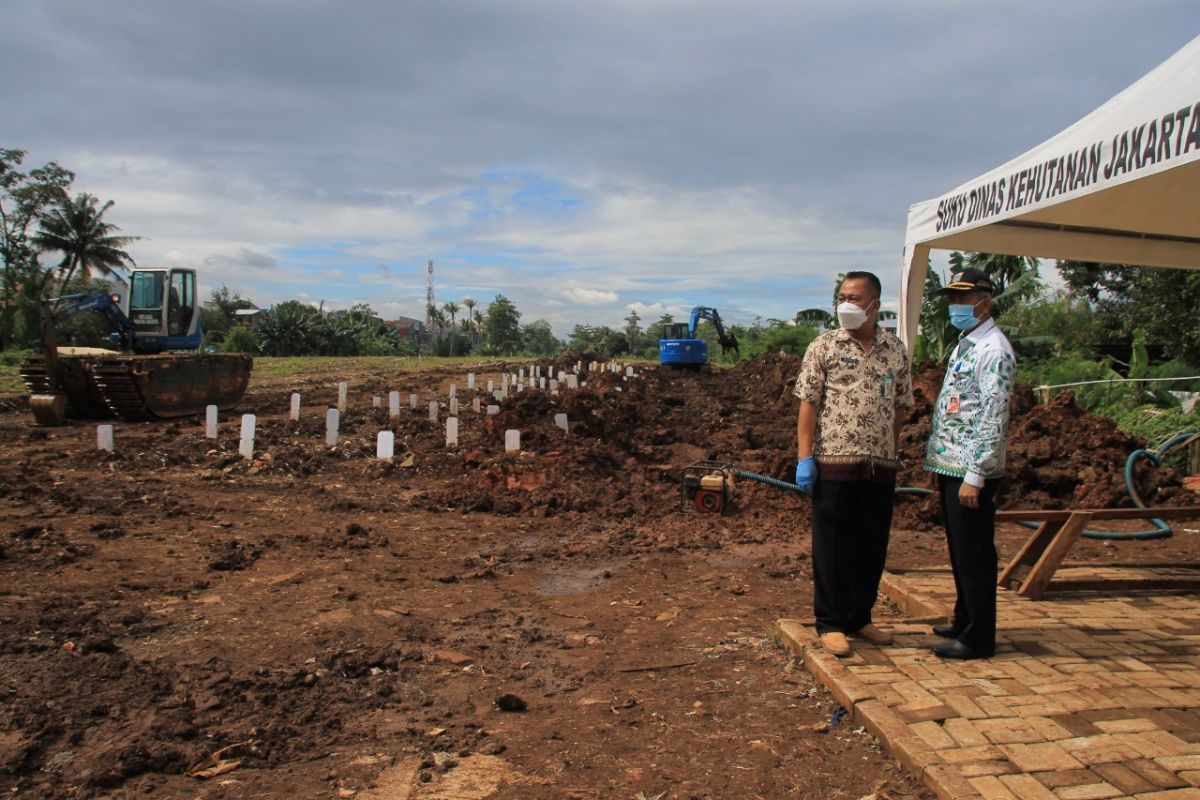 Jakarta Selatan buat embung pencegah banjir di Srengseng Sawah