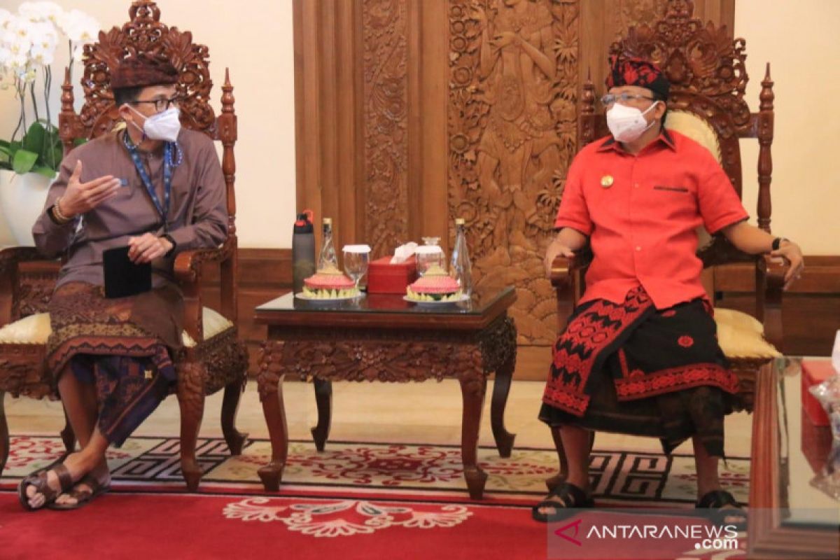 Menparekraf-Gubernur Bali bahas kredit lunak pelaku pariwisata