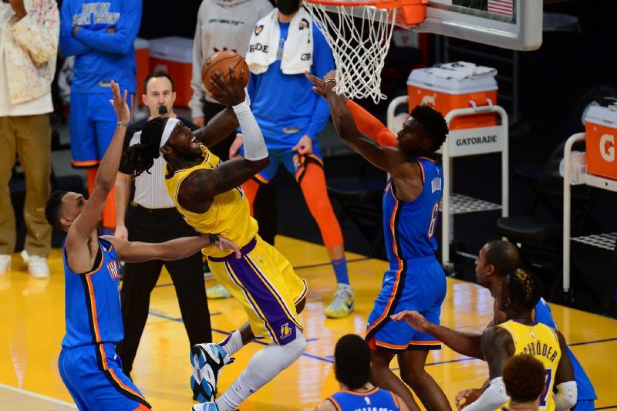 Lakers bukukan enam kemenangan beruntun usai kalahkan Thunder