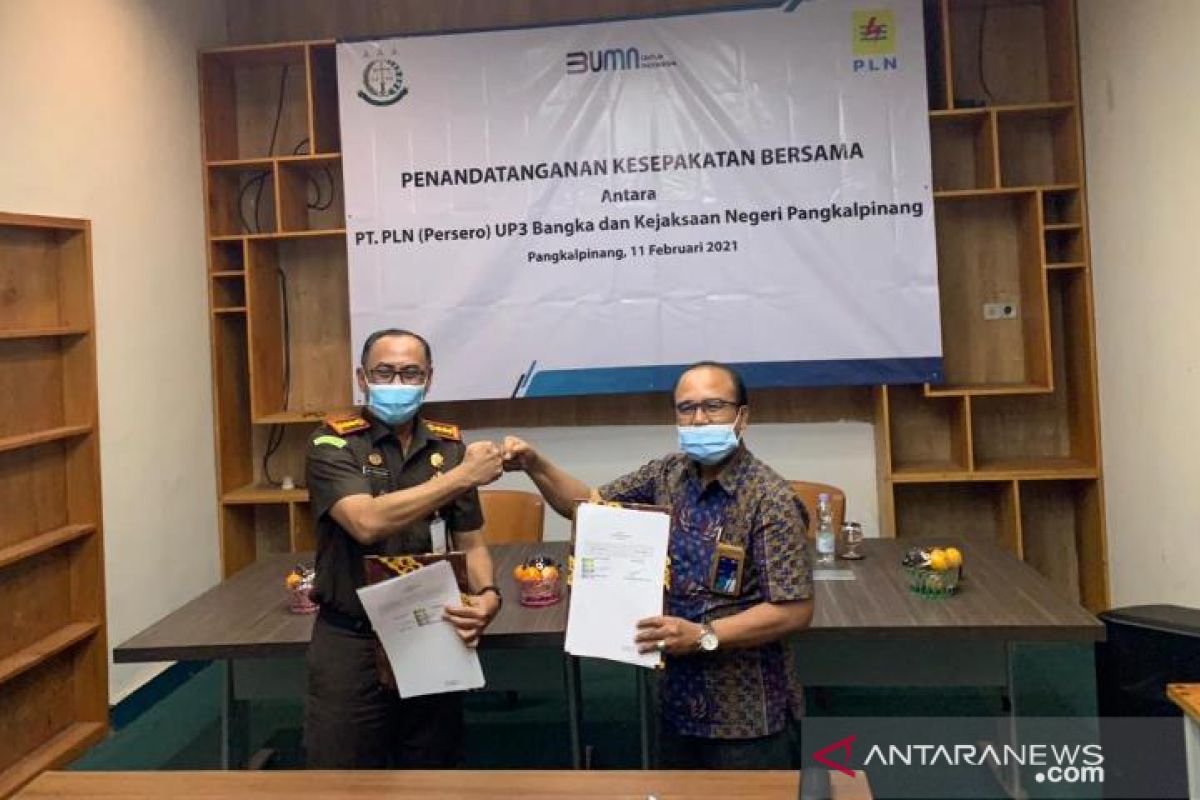 PLN-Kejari Pangkalpinang tanda tangani kesepakatan bersama