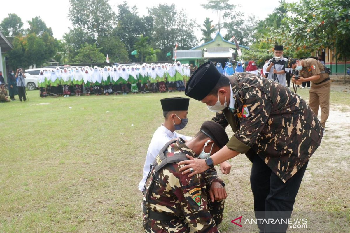 Ratusan Banser di Inhil ikuti Diklatsar dan Susbalan