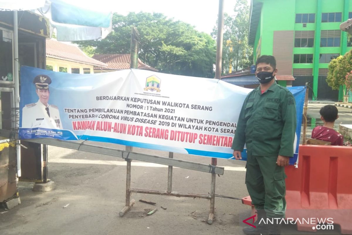 Pemkot Serang putuskan tutup Alun-alun Kota Serang sementara