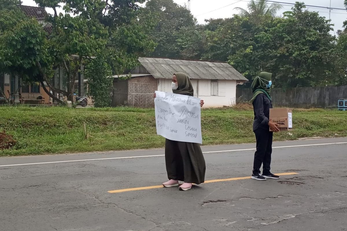 Kader HMI Lampung Timur galang dana untuk korban Puting Beliung Pasir Sakti