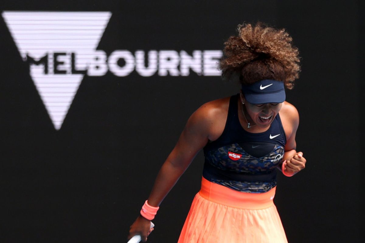 Naomi Osaka nyaris terjungkal tapi akhirnya ke perempatfinal