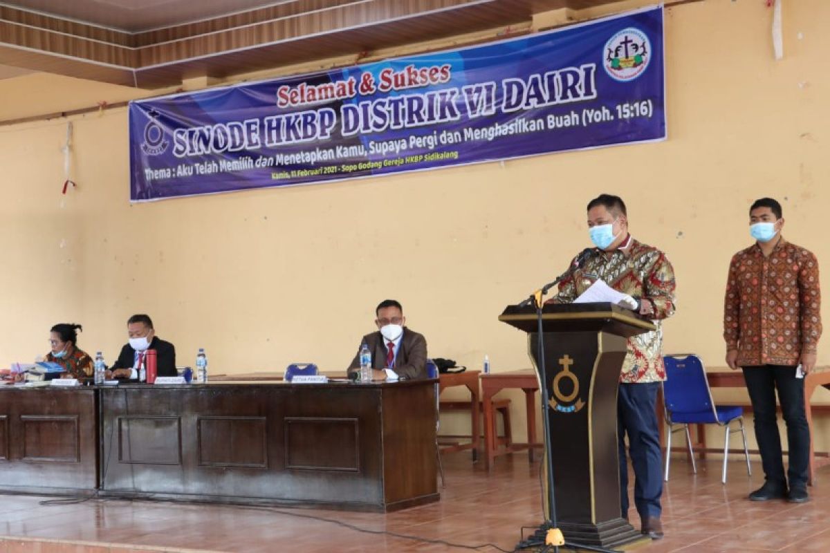 Bupati Dairi hadiri Sinode HKBP Distrik VI Dairi