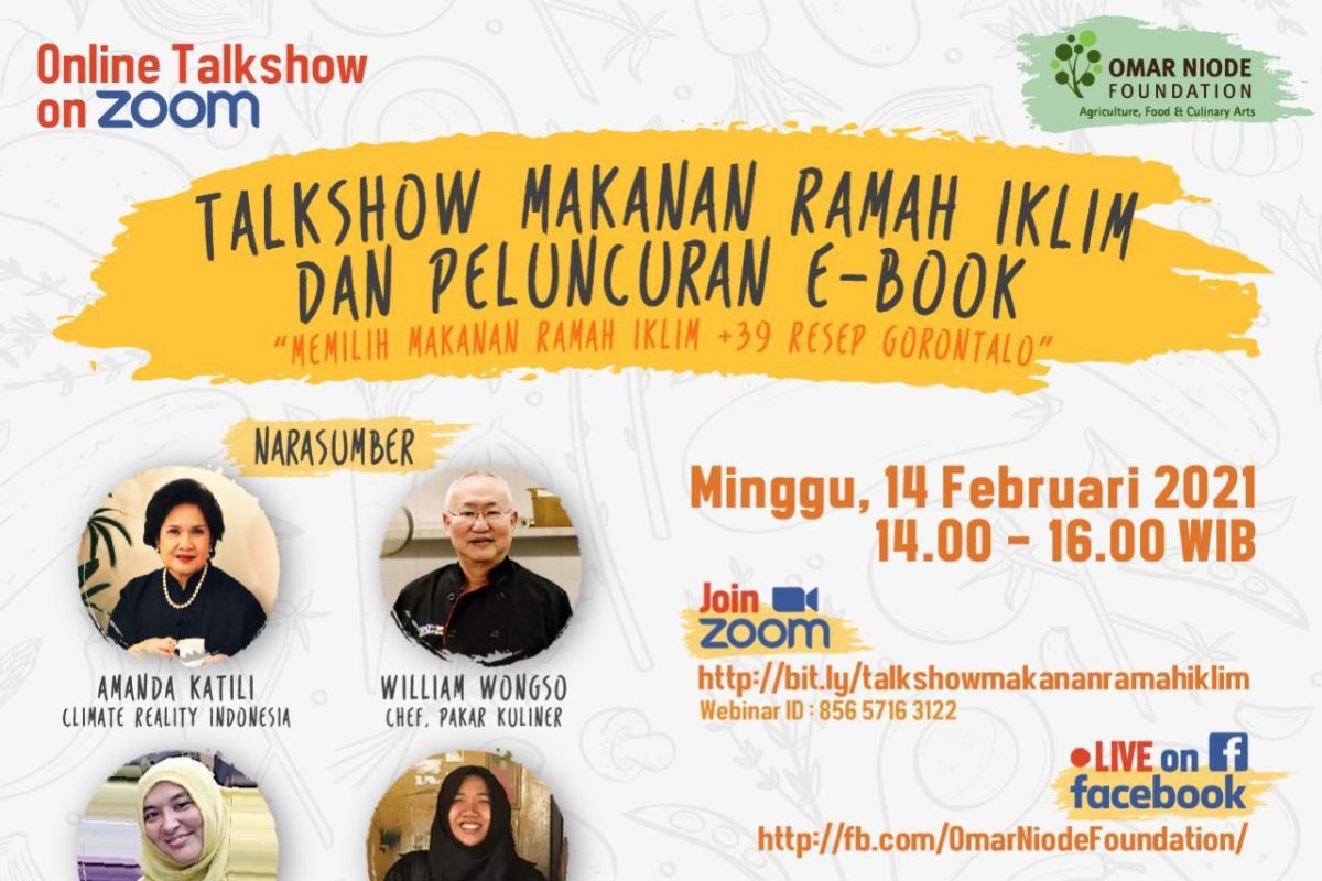 ONF luncurkan buku makanan ramah iklim dan 39 resep Gorontalo.