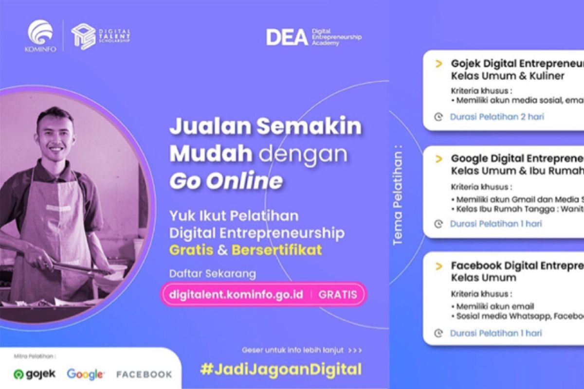 Kominfo buka pendaftaran Digital Talent Scholarship 2021