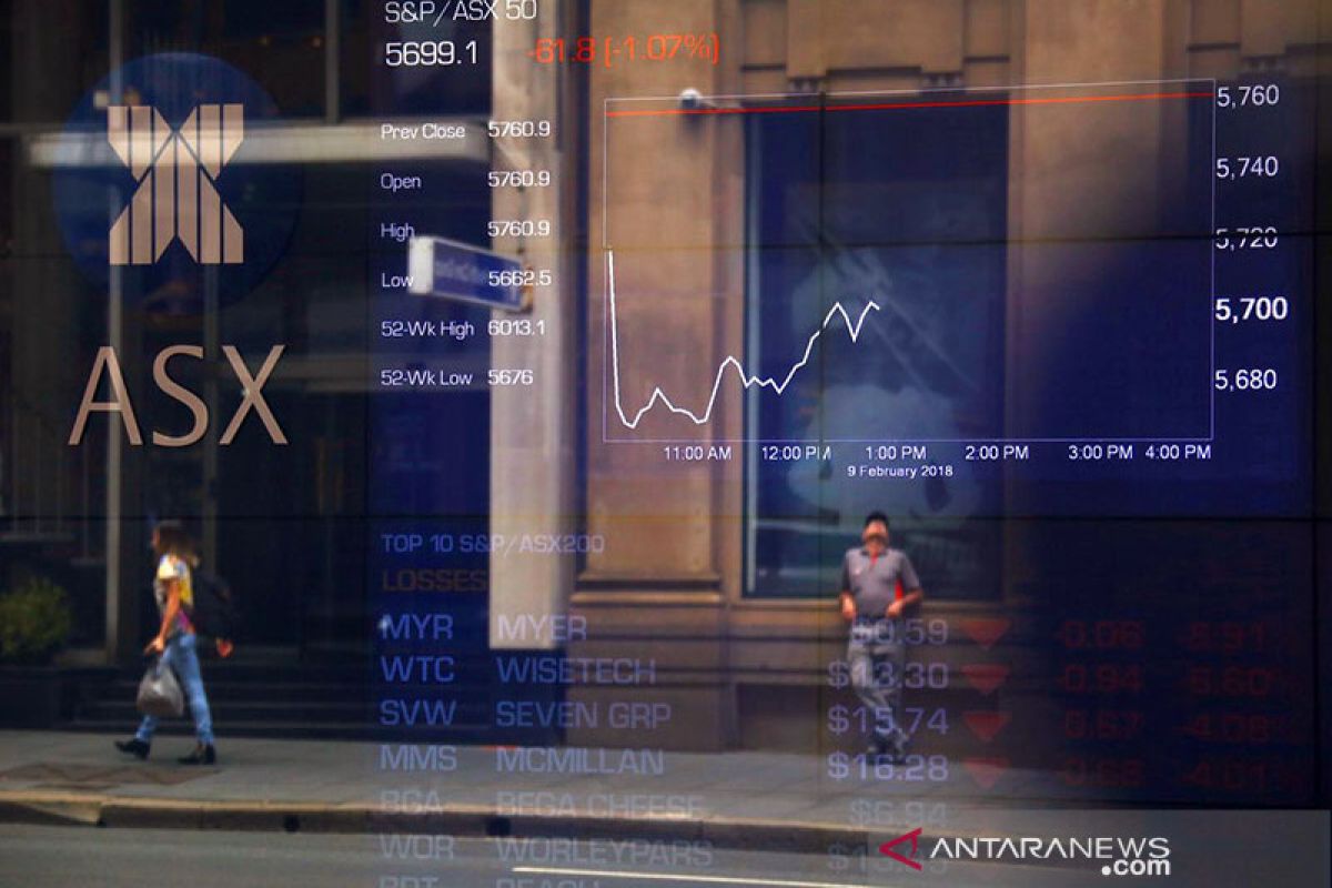 Saham Australia ditutup lebih rendah, indeks ASX 200 turun 0,15 persen