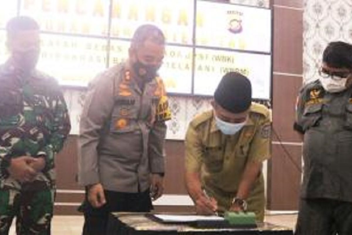 Wabup Merangin teken fakta integritas wilayah bebas korupsi