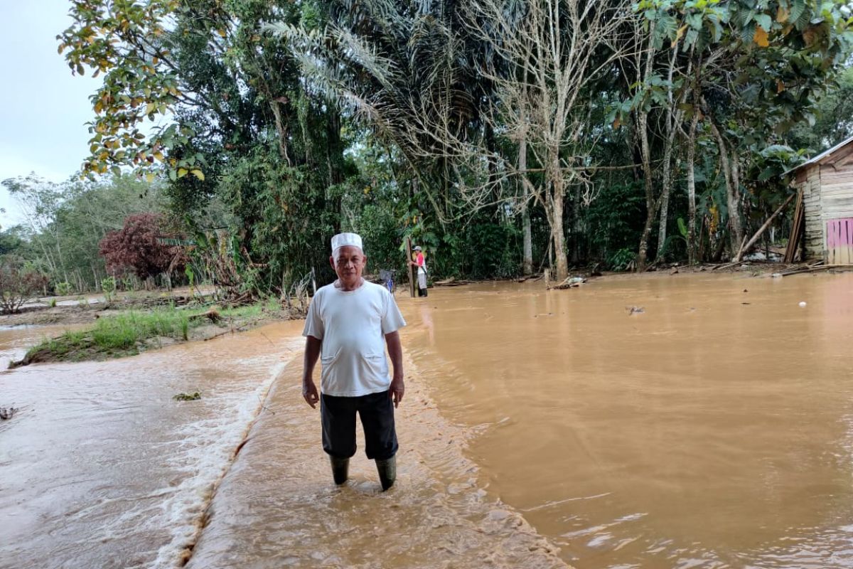 Sungai Benawa HST  kembali meluap