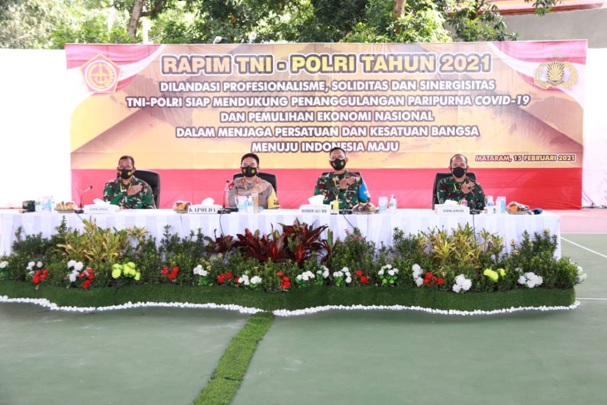 TNI-Polri di NTB mendukung rencana pelatihan personel sebagai vaksinator