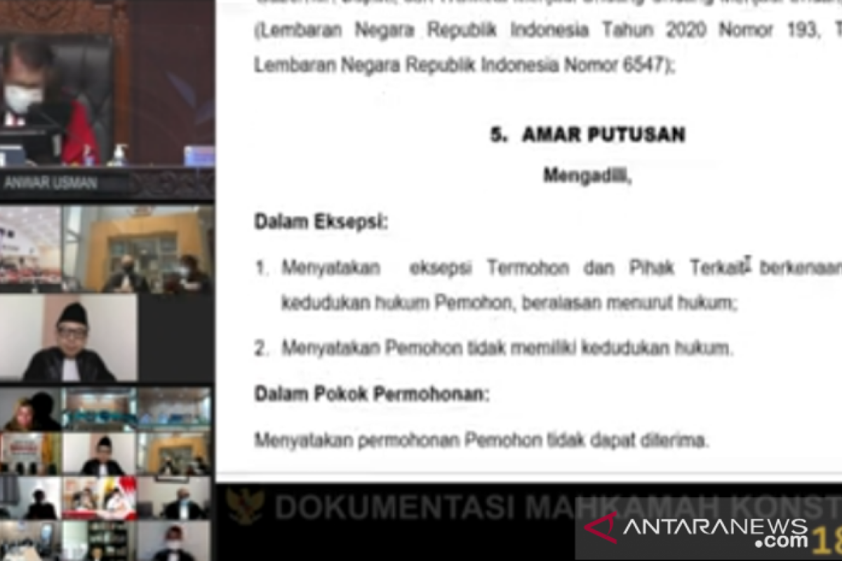 MK tak lanjutkan sidang PHP Kabupaten Muna