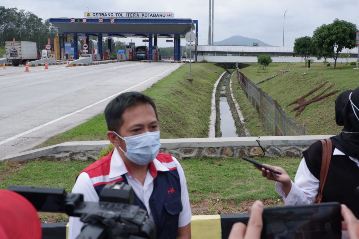 Lalu lintas di Tol Sumatera ruas Bakauheni-Terbanggi Besar turun 60 persen