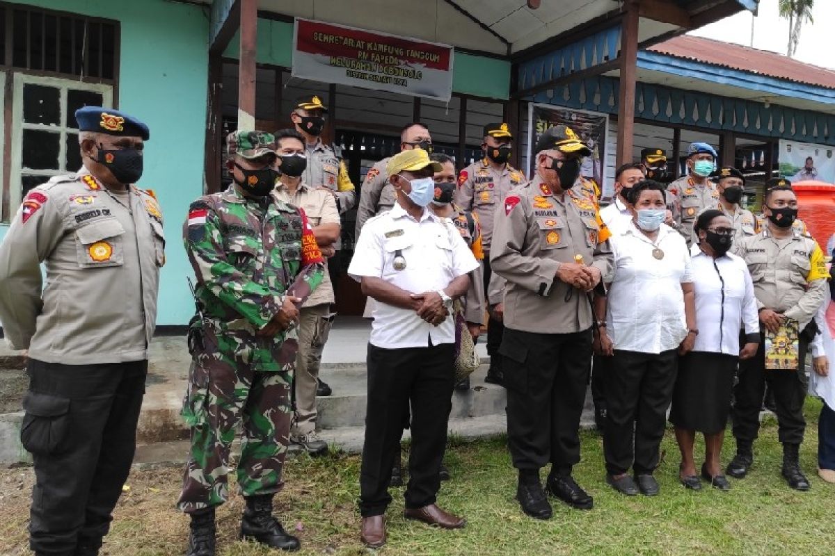 Kapolda Papua tinjau kesiapan posko COVID-19 dan kampung tangguh Sentani