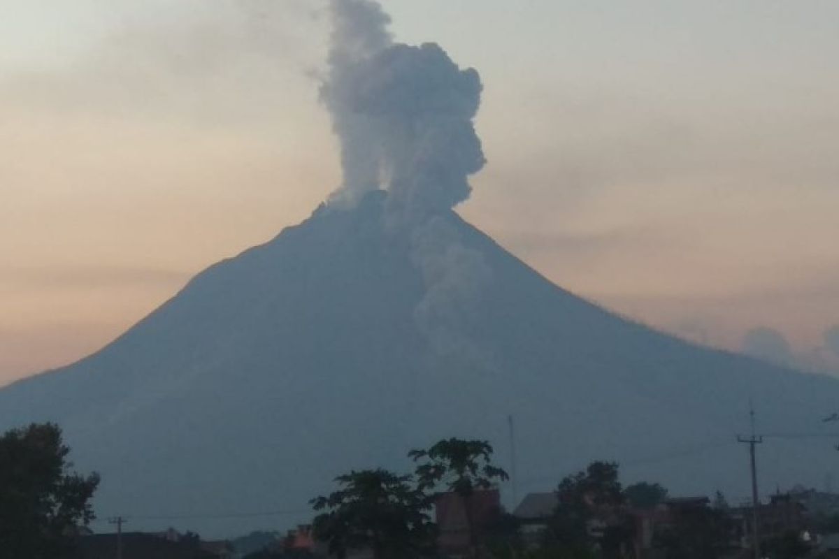 Sinabung luncurkan awan panas guguran sejauh 1,7 km