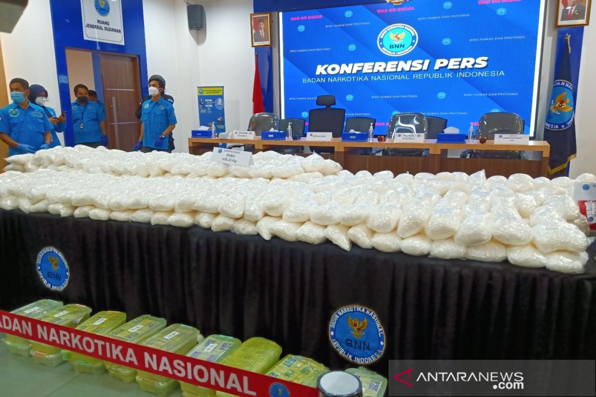 BNN gagalkan peredaran 466 kg sab-sabu sindikat Palembang, Medan, Jakarta