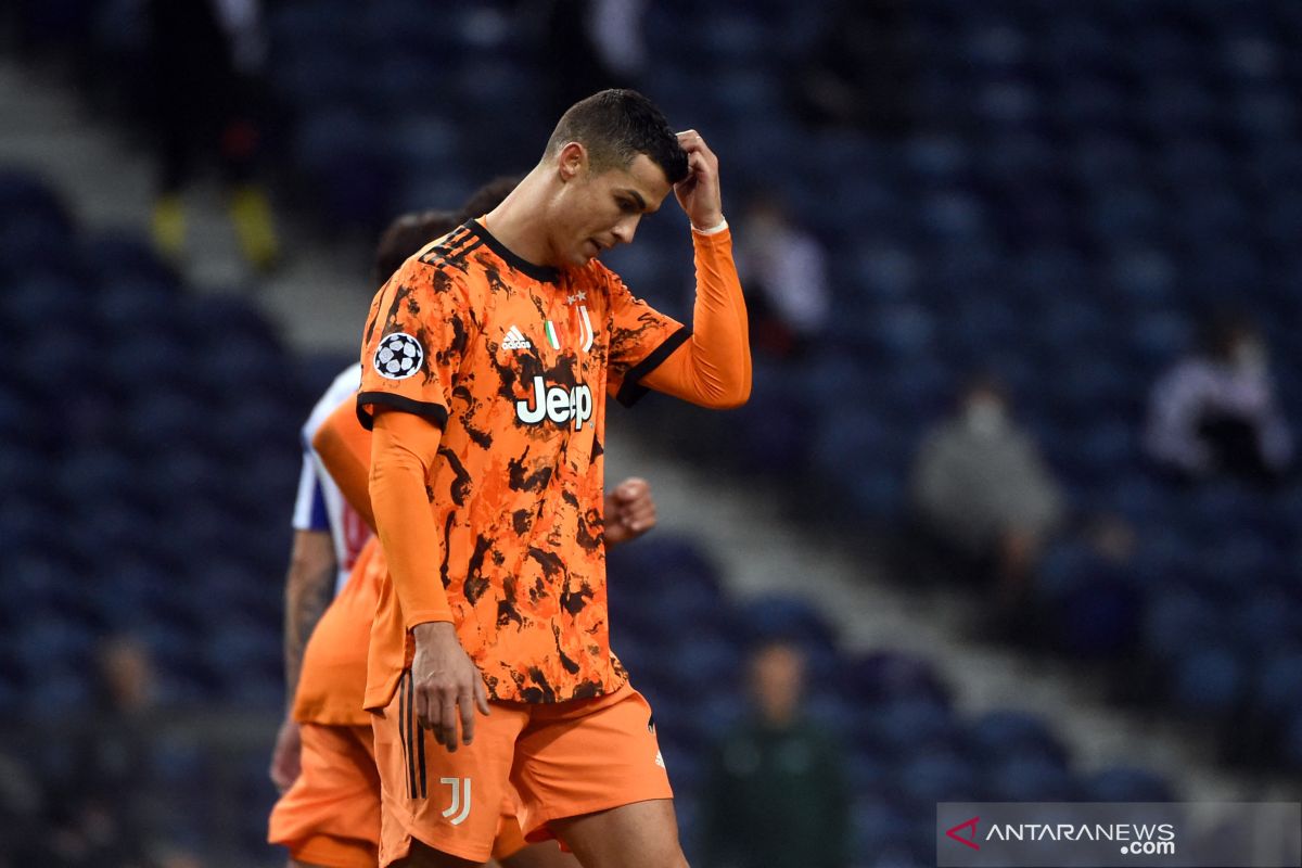 Liga Champions, Juventus dipecundangi Porto 1-2 pada leg pertama babak 16 besar