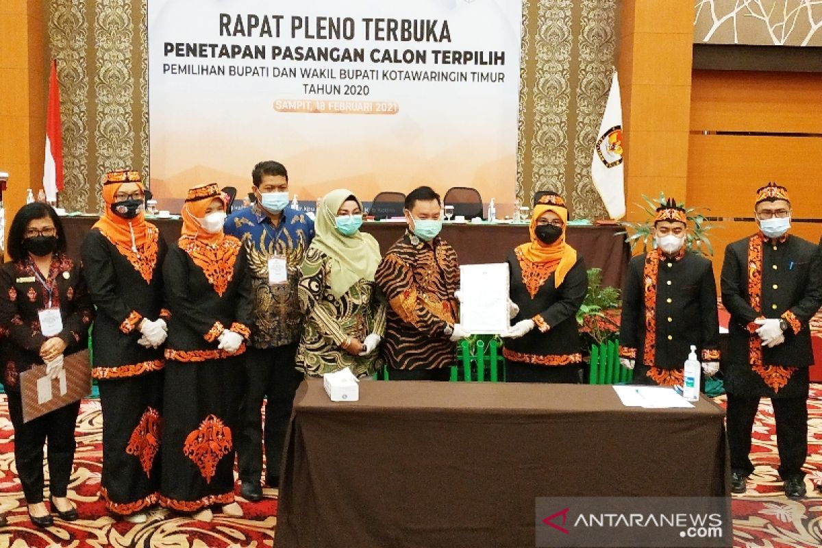 Halikinnor-Irawati resmi jadi pasangan calon terpilih Pilkada Kotim