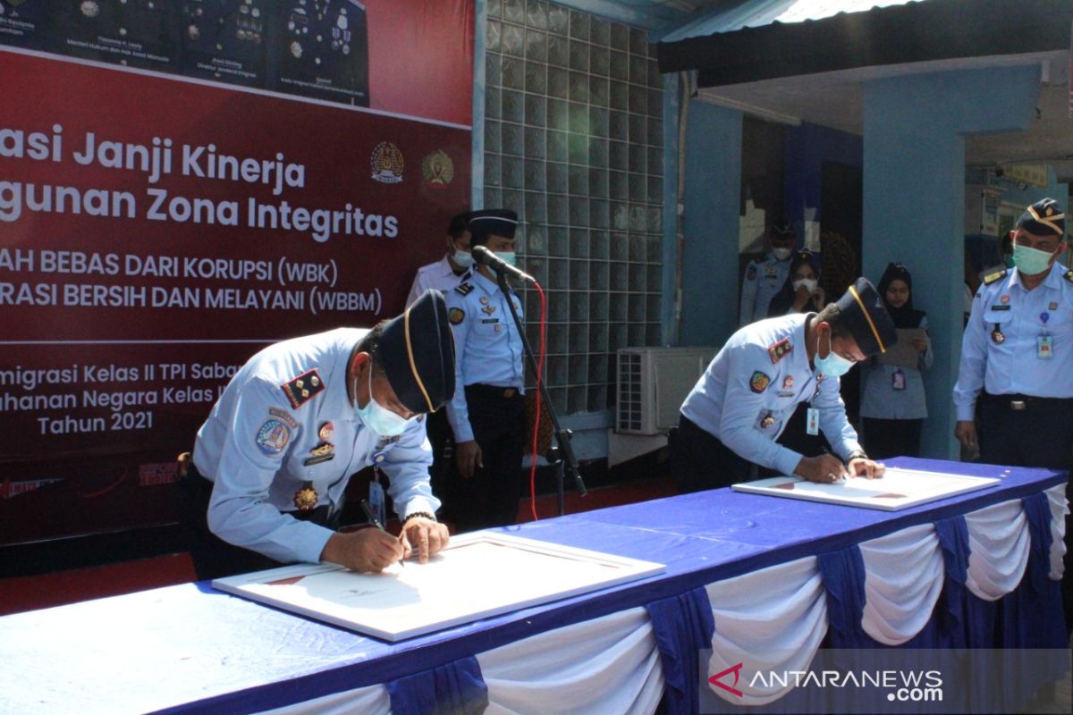 Imigrasi dan rutan di Sabang komitmen bangun zona integritas