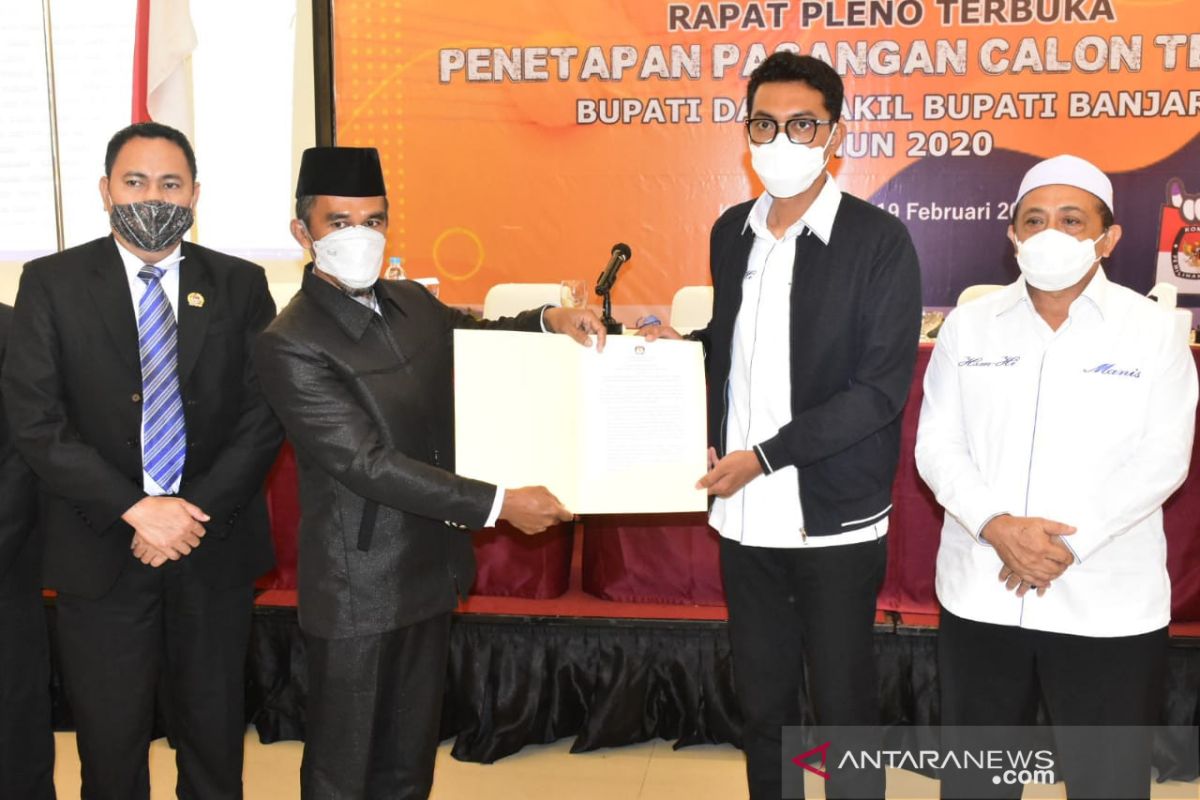 KPU Banjar tetapkan Saidi-Idrus bupati dan wakil bupati terpilih