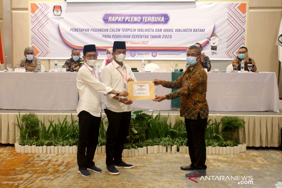 KPU Batam tetapkan Muhammad Rudi sebagai calon wali kota terpilih